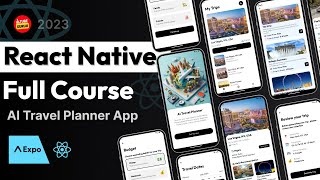 Full Stack React Native App  React Native Course  AI Travel Planner App  Expo Gemini Firebase [upl. by Mandal]