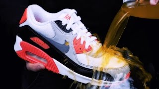 Nike 90s Infrared  How to Protect  Carbon Pro by Collonil [upl. by Hike564]