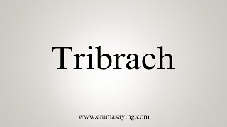 How To Say Tribrach [upl. by Dorry]