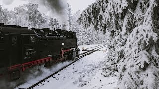 Fotografieren im Harz Winterwunderland  Brockenbahn amp Schneewald [upl. by Anyg]