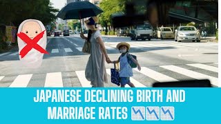 Japans Record Low Birth Rate amp Declining Marriages Whats Behind the Trend 📉📉 [upl. by Avis950]