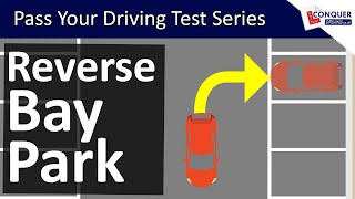 Reverse Bay Parking using the Mirrors for Reference Points  Driving Test Manoeuvre in Great Britain [upl. by Tiphani]