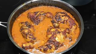 quotIrresistible Creamy Tomato Chicken Thighs  The Ultimate Comfort Food with Ricequot [upl. by Annirak]