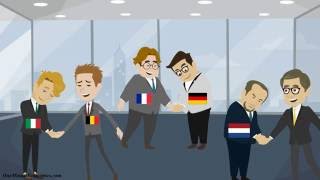 The European Union and the Eurozone Explained in One Minute Past Present and Future [upl. by Llewon133]