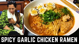 Easy Spicy Garlic Chicken Ramen [upl. by Monson922]