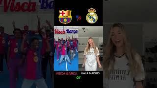 Visca Barca❤️ vs Hala Madrid🤍 football barcelona realmadrid viscabarsa halamadrid trending [upl. by Ardnas]