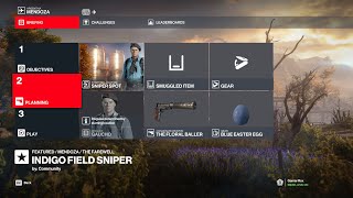 Hitman 3  9 Indigo Field Sniper  Combatglue Featured Contract  Silent Assassin [upl. by Armelda]