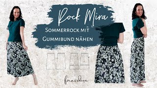 Mira  Schnittmuster und Nähanleitung für einen einfachen Sommerrock [upl. by Iah170]