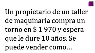 Resolver Problemas de Ecuacion de la Recta Depreciacion Lineal METODO FACIL Y RAPIDO [upl. by Kolnos]