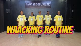 Waacking Routine video  Dancing Soul Studio  Somethin here  Dance video [upl. by Aizirtap]