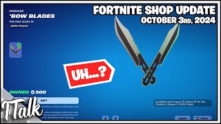 IS THIS SUPPOSED TO BE BACK Fortnite Item Shop October 3rd 2024 Fortnite Chapter 5 [upl. by Herodias]