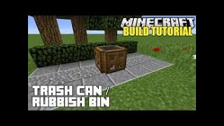 MINECRAFT How to make a bin [upl. by Hsakiv]