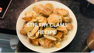 STIR FRY CLAMS RECIPE QUICK AND EASY TO COOK Arlyn Aquino Vlog [upl. by Walrath]