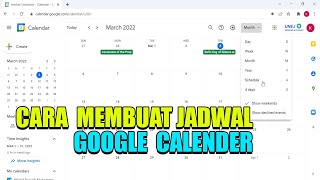 TAK AKAN LUPA JADWAL 😊👍Cara Membuat Jadwal dan Membagikan  Tutorial Lengkap Google Kalender [upl. by Formenti]