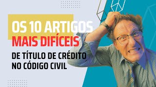 TÍTULOS DE CRÉDITO  Os 10 artigos MAIS difíceis [upl. by Adalia]