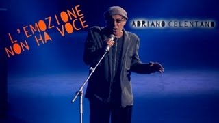 Adriano Celentano  Lemozione non ha voce LIVE 2012 [upl. by Funk]