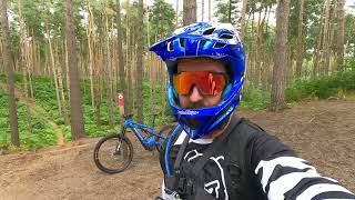 Woburn Sands mountain bike trails Some of my favourite segments in the wet [upl. by Anyad]