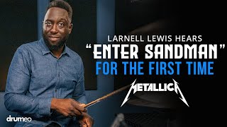 Larnell Lewis Hears quotEnter Sandmanquot For The First Time [upl. by Kulseth]