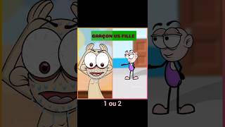 Garçon vs fille epide 2 ricoanimations dessinanimé rufianimation shortvideo [upl. by Ydnec761]