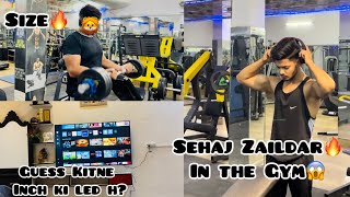 Sehaj Zaildar in the Gym🔥  Biceps ka Size kitna h🤔 trending dailyvlog dailyroutine foryou [upl. by Mattox]