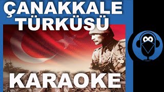 ÇANAKKALE TÜRKÜSÜ   Karaoke Türkü   Sözleri  Fon Müziği  COVER [upl. by Devan]