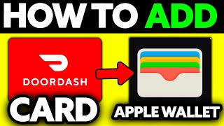 How To Add Doordash Card to Apple Wallet Very EASY [upl. by Kinelski340]