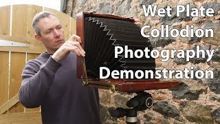 Wet Plate Collodion Photography Demo [upl. by Anaher]