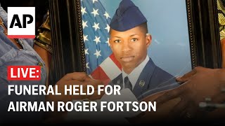 LIVE Funeral held for US Airman Roger Fortson who was killed in his home by a Florida deputy [upl. by Cavill]