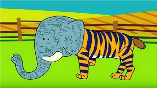 Animal Muddle  Children Learn To Recognize Animal Body  Funny Animal Game For Kids [upl. by Eleinad413]