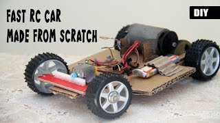 How to make a Simple RC Car with Steering  DIY Remotecontrolled Vehicle [upl. by Keese983]