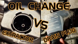 Jaguar Ftype R Oil Change  Extraction vs Drain Plug [upl. by Vial]