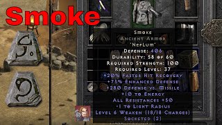 Diablo II Resurrected Rune Words  Smoke Nef Lum [upl. by Nereen792]