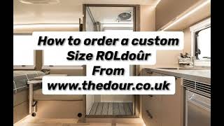 How to order a custom size ROLdour from wwwthedourcouk [upl. by Ellehcit284]