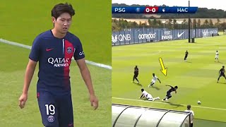 Kangin Lee vs Le Havre  PSG DEBUT  TOP SKILLS🔥 [upl. by Adnhoj]