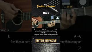 Hero  Mariah Carey  EASY Guitar Tutorial with Chords  Lyrics  Guitar Lessons [upl. by Nylirrej]