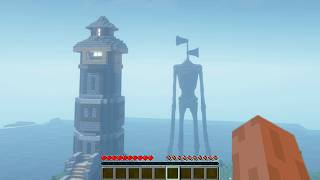 SURVIVAL AT THE LIGHTHOUSE WITH SIREN HEAD IN MINECRAFT [upl. by Edelsten]