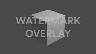 Blender  Add a Watermark to your Renders Works with FX overlays too [upl. by Anisamot]