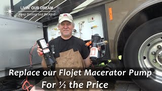 We Replaced our FloJet RV Macerator Pump for 12 the price [upl. by Lander]