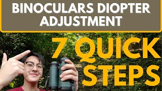 How To Adjust Your Binocular’s Diopter 7 Quick Steps [upl. by Anilem]