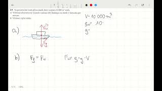 WSIP P 13 29 Na powierzchni wody pływa statek który wypiera 10 000 m3 wody a Wykonaj [upl. by Riamo]