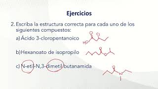 Tema VII V05 Ejercicios de ácidos carboxílicos y derivados [upl. by Aubigny]