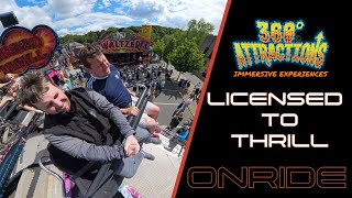 Licensed To Thrill 8k 360°  Turners funfairs  Morpeth Fair Day 2024 [upl. by Evelc]