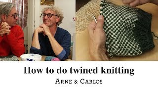 How to do twined knitting by ARNE amp CARLOS [upl. by Hallimaj]