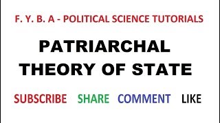 Patriarchal theory of state  III [upl. by Luapnhoj]