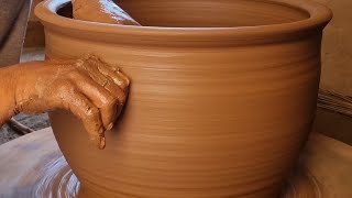 pottery making With clay  earthen pot making  clay pot pottery  ceramic earthen pot [upl. by Maximilianus]