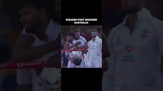 RISHABH PANT SMASHED AUSTRALIA shorts CRICKET STORIESMSD [upl. by Sammie]