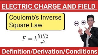 Coulomb Inverse Square Law Full Explanation  Derivation  Class 12th  Cbse  State Board [upl. by Artina413]