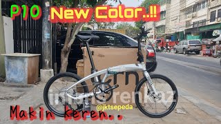 Sepeda Lipat Tern VERGE P10 Silver  Edisi terbaru 2020 [upl. by Aekal]