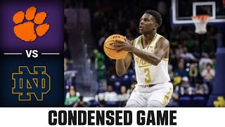 Clemson vs Notre Dame Condensed Game  202324 ACC Mens Basketball [upl. by Eiral]