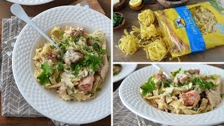 TAGLIATELLE CU SOMON [upl. by Ynettirb]